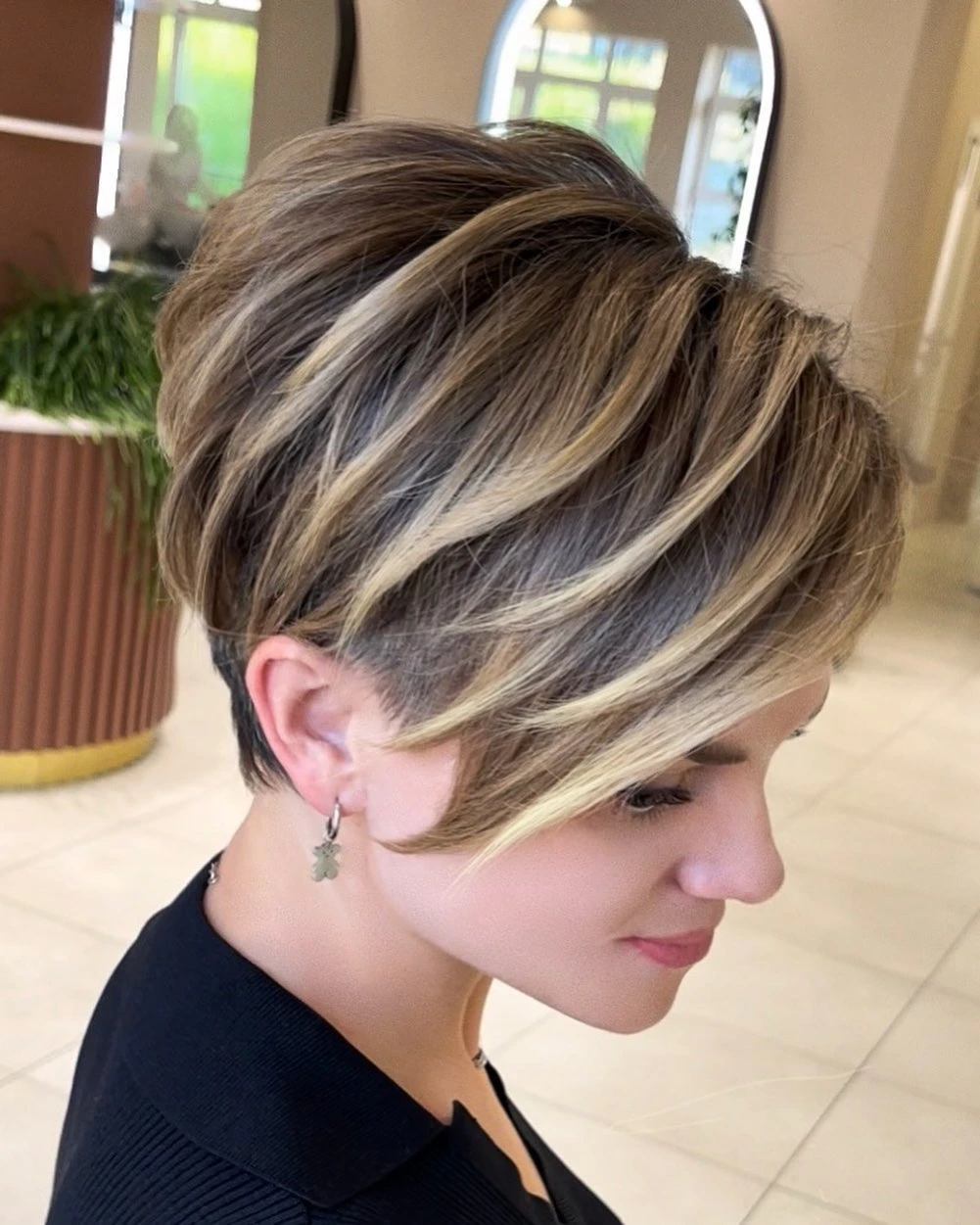 Bleached Spiky Pixie