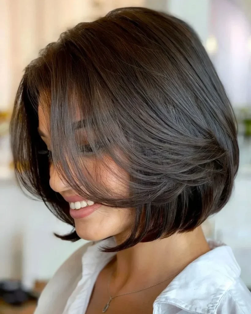 Breezy Layered Bob with Natural Movement