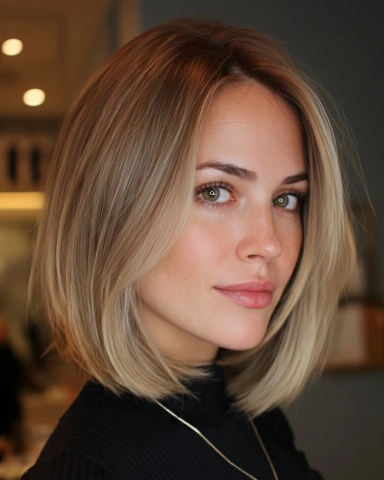 Sleek Collarbone Bob