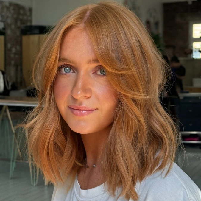 Strawberry Copper Butterfly Lob